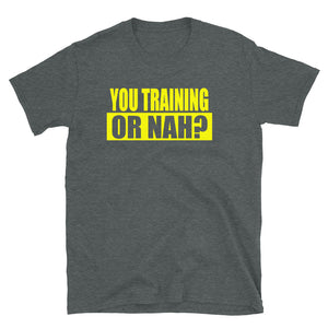 The Original YouTrainingOrNah T-Shirt (Yellow)